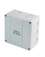 Коробка распределительная 140х140х76мм IP66 в комплекте с клеммным рядом 10х10кв.мм 76А сер. Extherm JB-100-GR