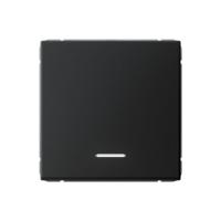 Выключатель 1-кл. ArtGallery (сх. 1а) 10AX с подсветкой механизм карбон SE GAL001013