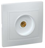 Розетка телевизионная TV 1-м СП Кварта РТВ10-КБ IP20 бел. GENERICA EAK10-K01-DM