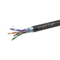 Кабель витая пара F/UTP кат.5E 4х2х24AWG solid CU PE Outdoor Standard черн. (м) SUPRLAN 01-1028-1