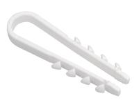Дюбель-хомут 19-25мм для круглого кабеля нейлон бел. (уп.100шт) IEK UHH35-19-25-100