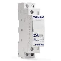 Контактор модульный 18мм 25А 230В АС 2НО PRIZMA TOKOV ELECTRIC TKE-PZ-MC-1-25-230-20