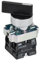 Переключатель LAY5-BJ25 на 2 полож. 1НО+1НЗ черн. I-O дл. ручка KARAT IEK BSW70-BJ-2-K02