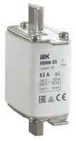 Вставка плавкая ППНИ-33 63А габарит 00 IEK DPP10-063