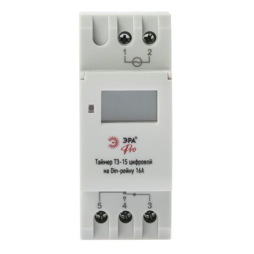 Таймер PRO NO-903-40 ТЭ-15 цифровой на Din-рейку 16А Эра Б0050656