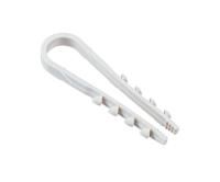 Дюбель-хомут PCD-R 19-25-65-100WH для круглого кабеля PA6.6 бел. (уп.100шт) JazzWay 5054820