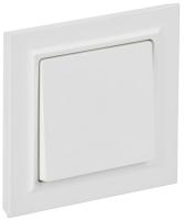 Выключатель 1-кл. СП BRITE ВСР10-1-0-БрАБ 10А в сборе арктич. бел. IEK BR-V10-0-10-K91-F