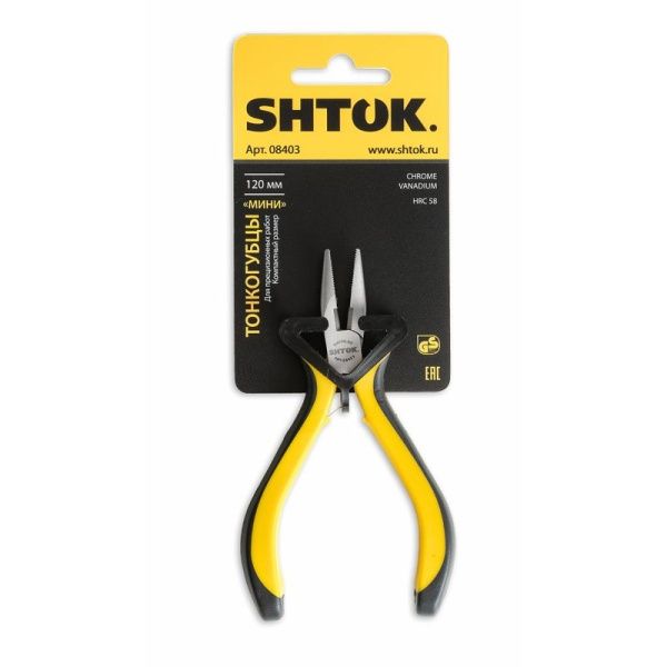 Тонкогубцы "Мини" 120мм (08403) SHTOK 376306