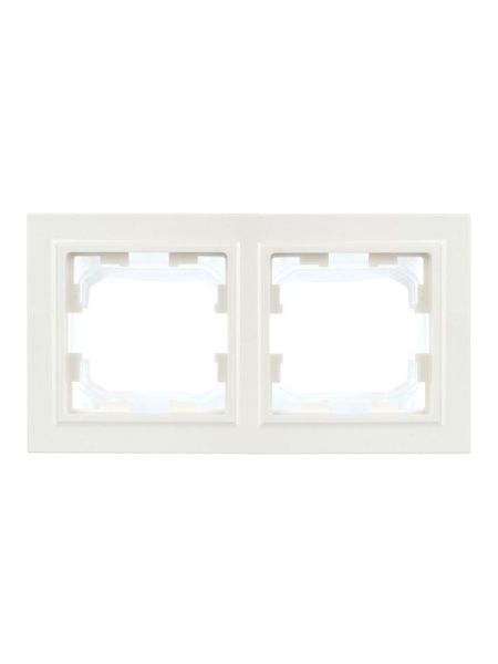 Рамка 2-м IP44 BRITE РУ-2-БрБ-44 бел. IEK BR-M22-44-K01