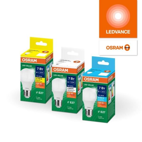 Лампа светодиодная LED G4 Value LVCLA300 30W/940 CRI95 30Вт 4000К 3000лм грушевидная матов. E27 170-250В OSRAM 4058075696778