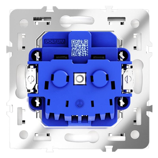 Розетка 1-м СП S70 16А с заземл. защ. шторки + крышка механизм кашемир Voltum VLS040303