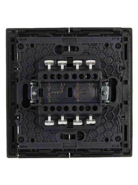 Выключатель проходной 2-кл. СП FORTE&PIANO 10А FP307 сер. IEK FP-V22-0-10-1-K03