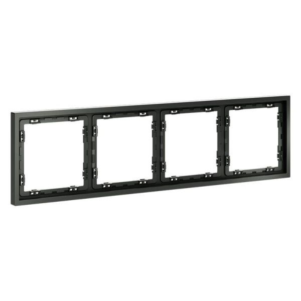 Рамка 4-м S70 пластик. титан Voltum VLS100406