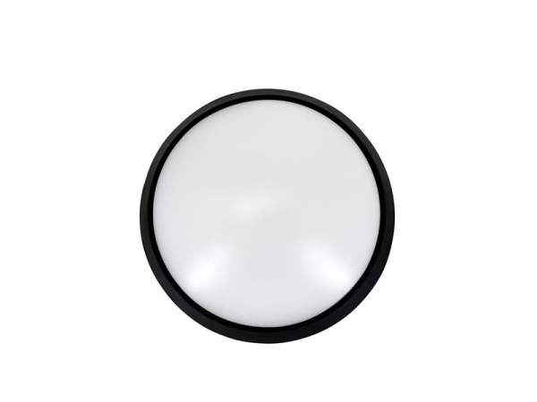 Светильник светодиодный WP 15 C 18W OP 840 D220 BK 220х80мм 18Вт 4000К IP65 ЖКХ круглый пылевлагозащ. черн. Русский Свет 15071524505