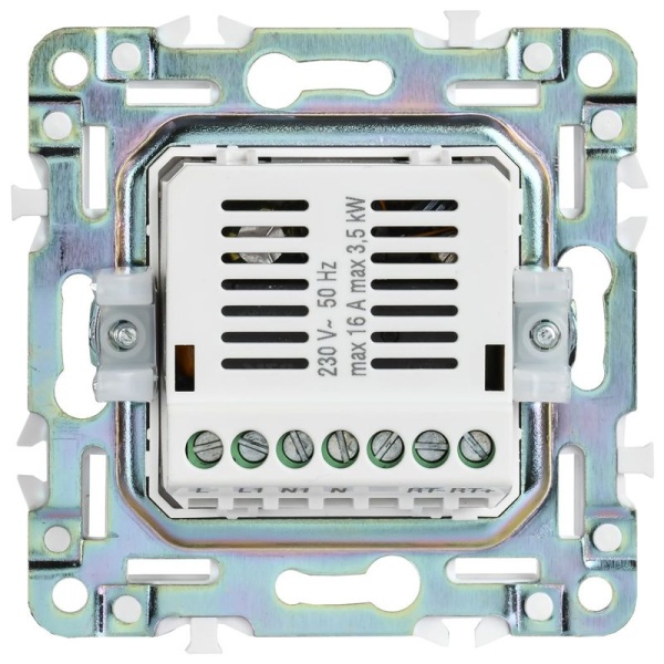 Термостат электронный SKANDY SK-T01W с индикацией арктич. бел. IEK SK-RT11-K01