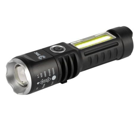 Фонарь светодиодный UA-403 универсальный аккумуляторный 5Вт LED+3Вт COB оптический Zoom 4 режима USB type-C Эра Б0069805