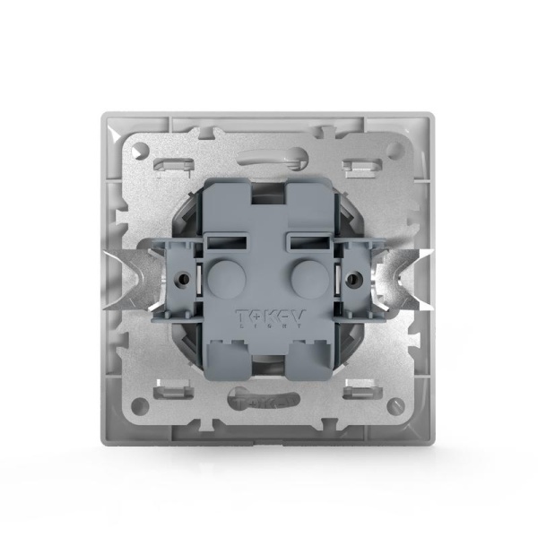 Розетка 1-м СП AVA 16А IP20 без заземл. без защ. шторок в сборе бел. TOKOV ELECTRIC TKL-AV-R1F-C01