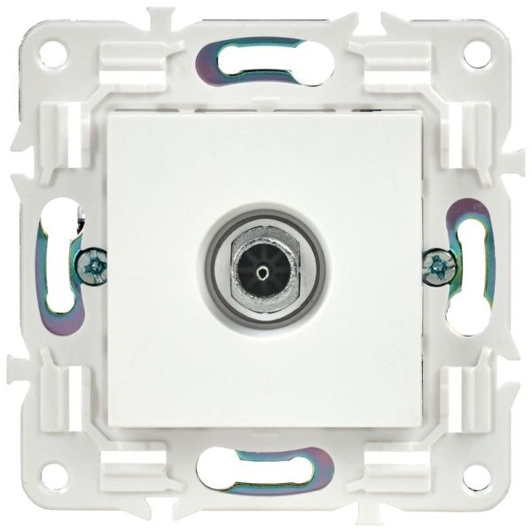 Розетка TV оконечная SKANDY SK-A12W арктич. бел. IEK SK-A10-O-K01