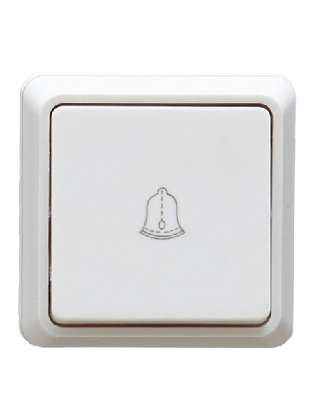 Выключатель кнопочный 1-кл. ОП Октава 10А IP20 ВСк20-1-0-ОБ бел. GENERICA EVO13-K01-10-DC