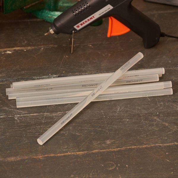 Стержень клеевой d11.3мм L270мм прозр. (уп.10шт) Rexant 09-1270