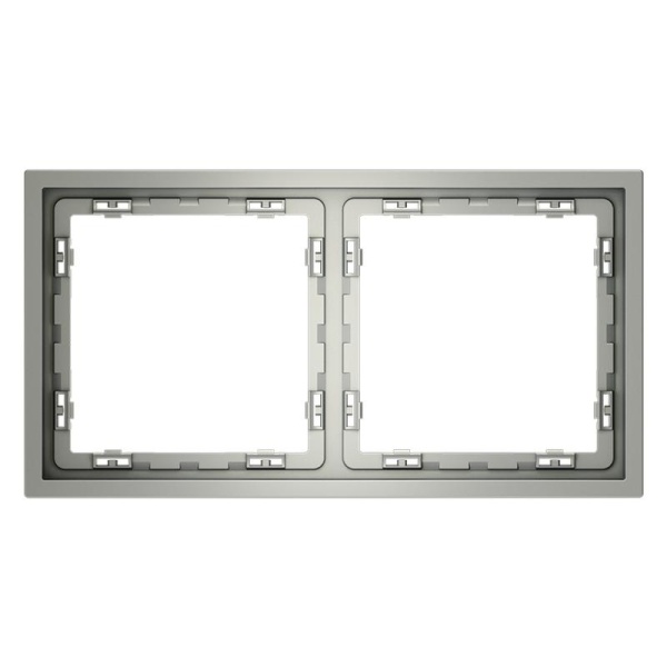 Рамка 2-м S70 пластик. сталь Voltum VLS100205