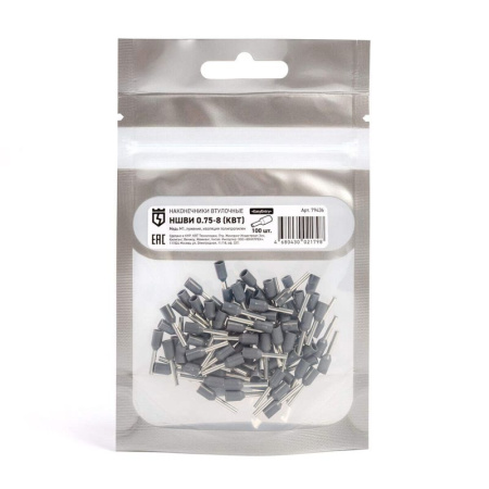 Наконечник штыревой НШВИ 0.75-8 КВТ 79436