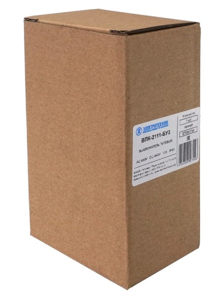 Выключатель путевой конечный ВПК 2111 10A толкатель с роликом Электротехник ET000755