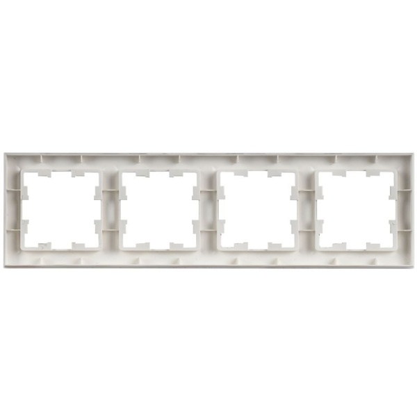 Рамка 4-м BRITE РУ-4-БрАБ арктич. бел. IEK BR-M42-K91