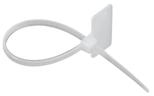 Хомут 2.5х100мм P6.6 маркерный бел. (уп.100шт) IEK UHH14-D025-100-100-K01