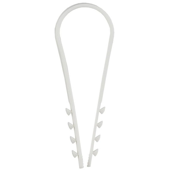 Дюбель-хомут 19х25мм для круглого кабеля нейлон бел. (уп.100шт) GENERICA UDH13-19-25-100-K01-G