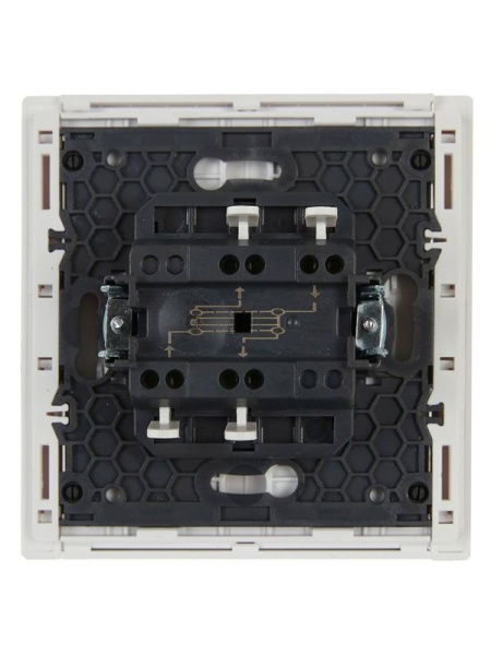 Выключатель перекрестный 1-кл. СП FORTE&PIANO 10А FP212 бел. IEK FP-V13-0-10-1-K01