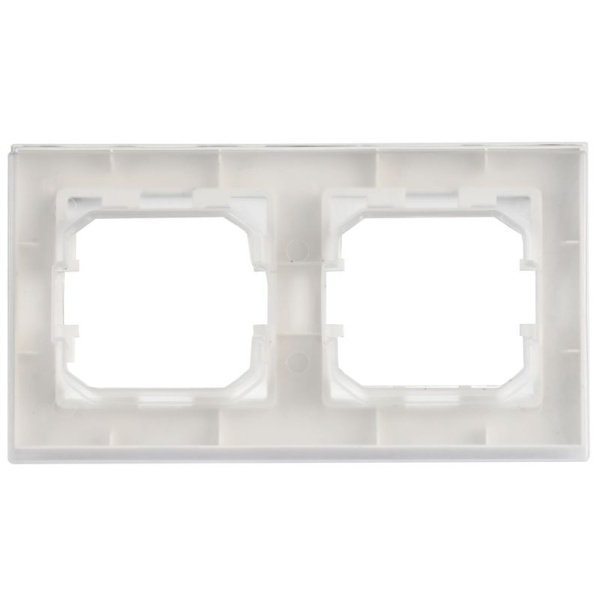 Рамка 2-м BRITE РУ-2-БрАБ-44 IP44 арктич. бел. IEK BR-M22-44-K91