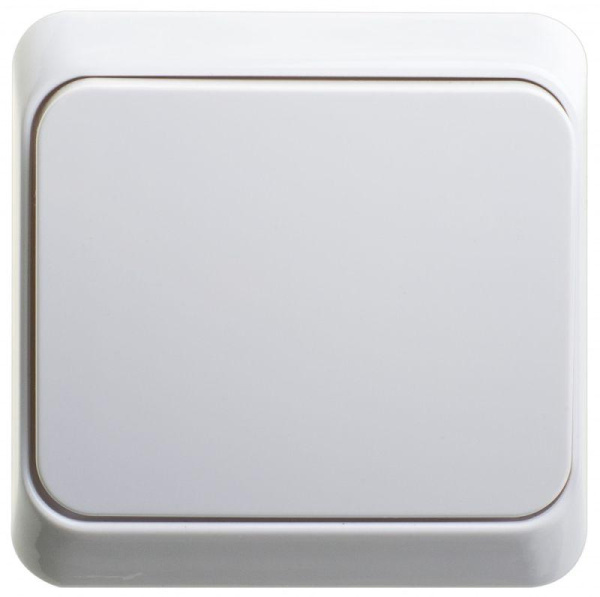 Выключатель кнопочный 1-кл. ОП Этюд 10А IP20 с самовозвратом бел. SE KA10-001B