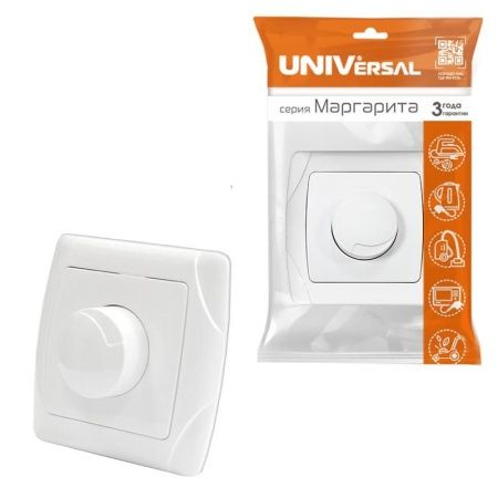 Светорегулятор СП 500Вт Маргарита бел. UNIVersal М0101
