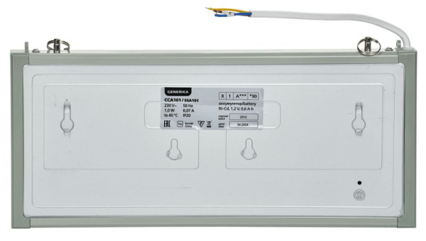 Светильник светодиодный ССА 1001 "ВЫХОД-EXIT" 3Вт аварийный односторонний IEK LSSA0-1001-003-K03