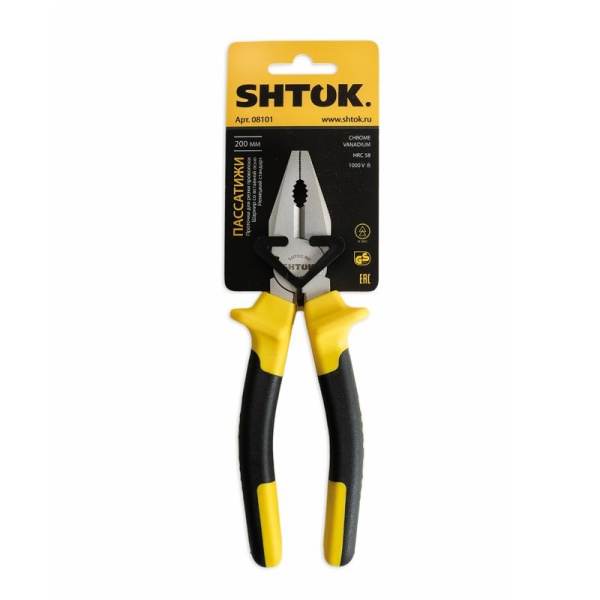 Пассатижи 1000В 200мм (08101) SHTOK 376271