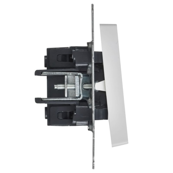 Выключатель проходной 1-кл. СП BRITE ВС10-1-6-БрАБ 10А механизм арктич. бел. IEK BR-V12-0-10-K91