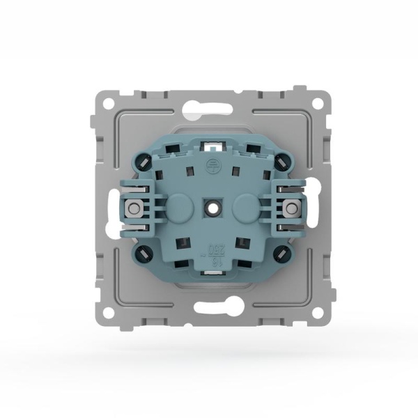 Розетка 1-м СП Pixel IP44 с заземл. с крышкой механизм бел. TOKOV ELECTRIC TKE-PX-R1ZSW1-C01-IP44