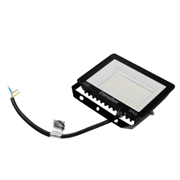 Прожектор LFL-5004 C02 (LED SMD 50Вт 5000лм 230В 6500К 153х136х30) черн. Camelion 16332