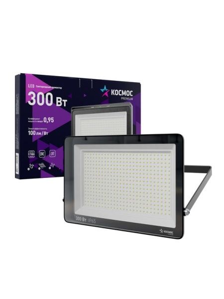 Прожектор светодиодный PREMIUM 300Вт 6500К 30000лм IP65 КОСМОС KOS_PR_LED_300