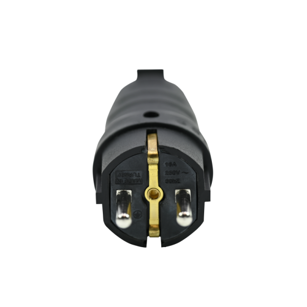 Вилка угловая MultiSet 16А 250В IP44 с заземл. каучук черн. SE MST1102BK