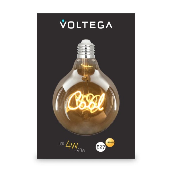 Лампа светодиодная филаментная Loft 271 G125 4Вт 2500К E27 Voltega 8554