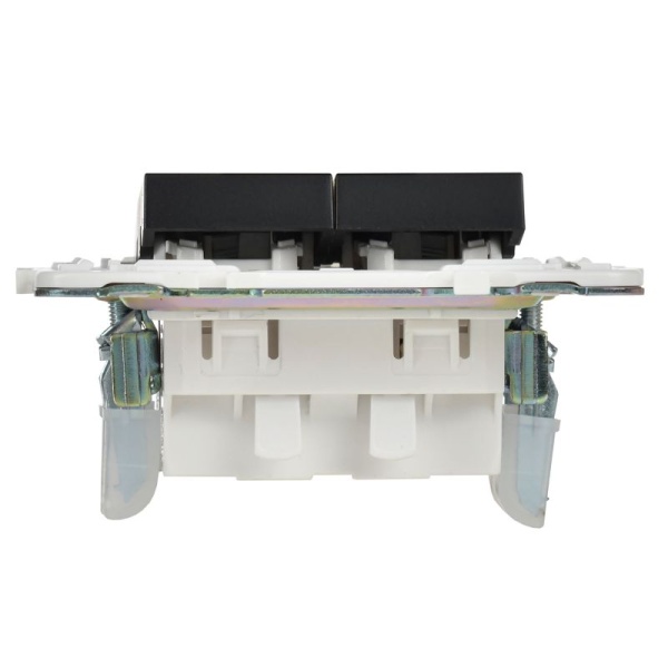 Выключатель проходной 2-кл. SKANDY 10А SK-V10Bl с индикацией черн. IEK SK-V22-1-10-K02