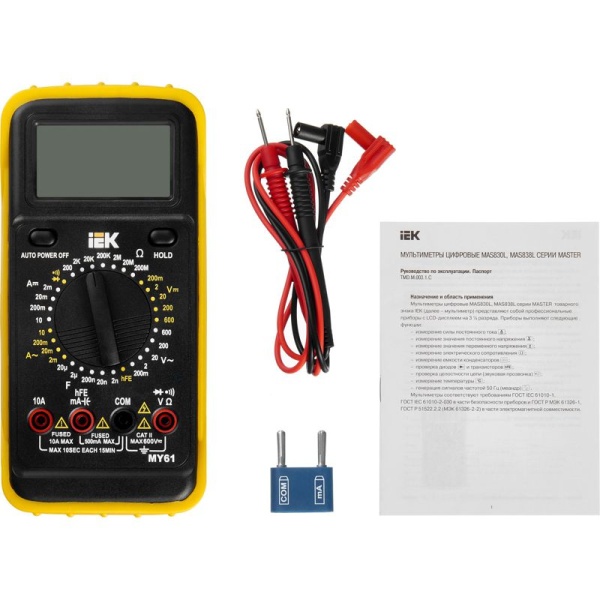 Мультиметр цифровой Professional MY61 IEK TMD-5S-061