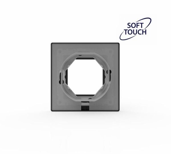 Рамка 1-м Pixel IP44 карбон TOKOV ELECTRIC TKE-PX-RM1-C14-IP44