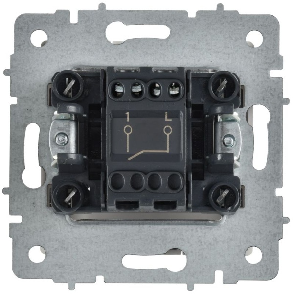 Выключатель 1-кл. СП BRITE ВС10-1-0-БрАБ 10А механизм арктич. бел. IEK BR-V10-0-10-K91