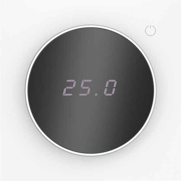 Терморегулятор электронный S70 с индикацией и датчиком для теплого пола механизм бел. матов. Voltum VLS070102