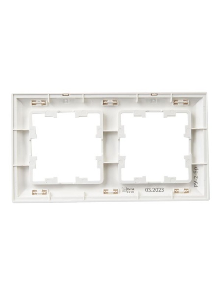 Рамка 2-м BRITE РУ-2-Бр бел./бел. IEK BR-M22-12-K01