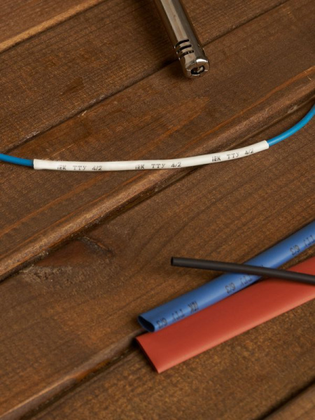 Набор трубок термоусадочных тонкостен. ТТУ 2/1; 4/2; 6/3; 8/4 (Ж; С; К; Ч; Б) 20х8см разноцвет. IEK UDRS-D2-D8-10-2