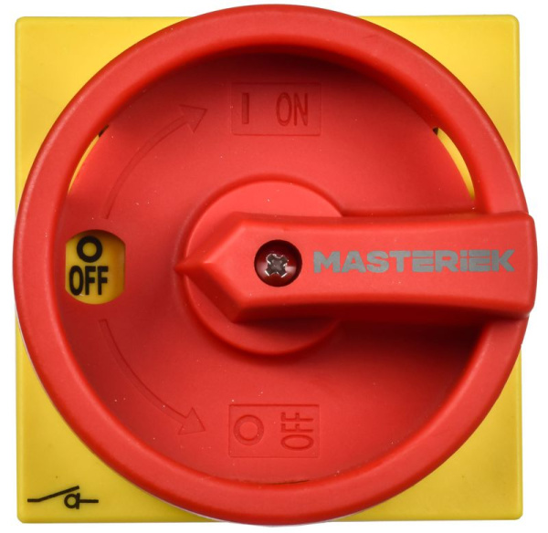 Переключатель кулачковый 25А (сх. 10) закрытая рукоятка авар. IEK MI-CS12-025-010